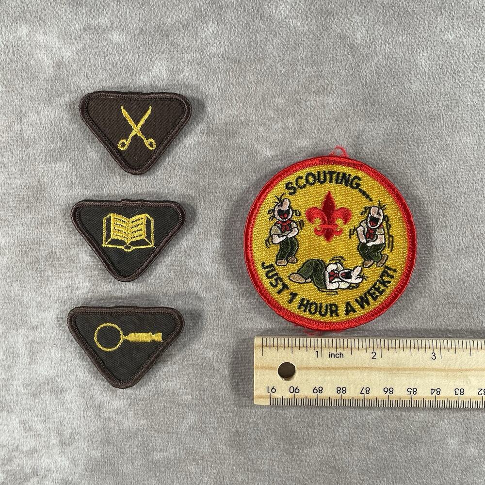 Boy Scouts of America BSA Patch Lot Merit Badge Set Vintage Mixed Lot 3 Pieces